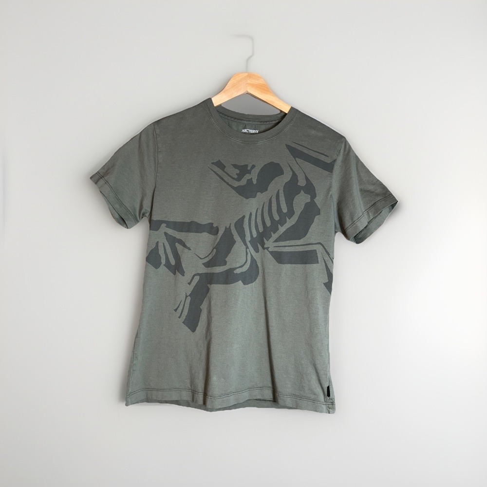 Arc'teryx Bird Short Sleeve T-Shirt Forage Green Women's Size Small 100% Cotton